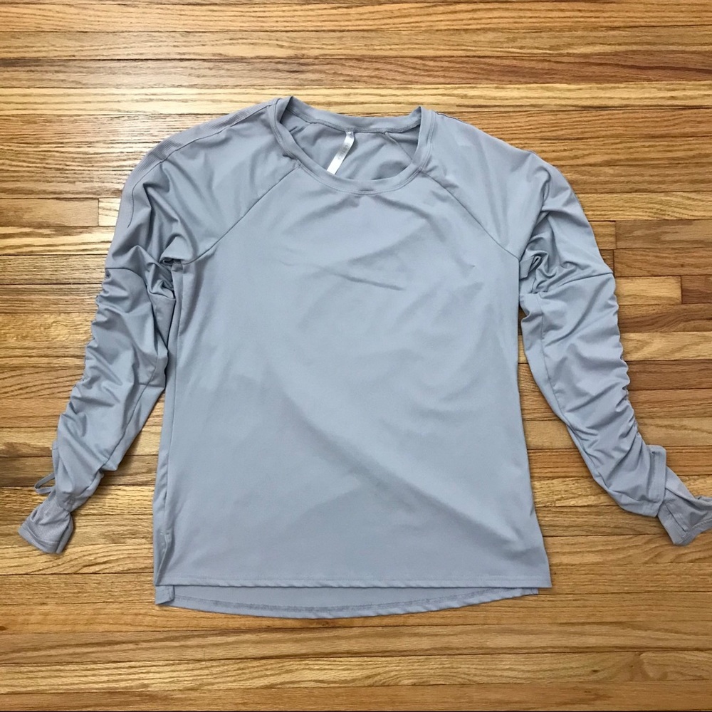Fabletics Cashel Adjustable Gray Long Sleeve Top - image 4
